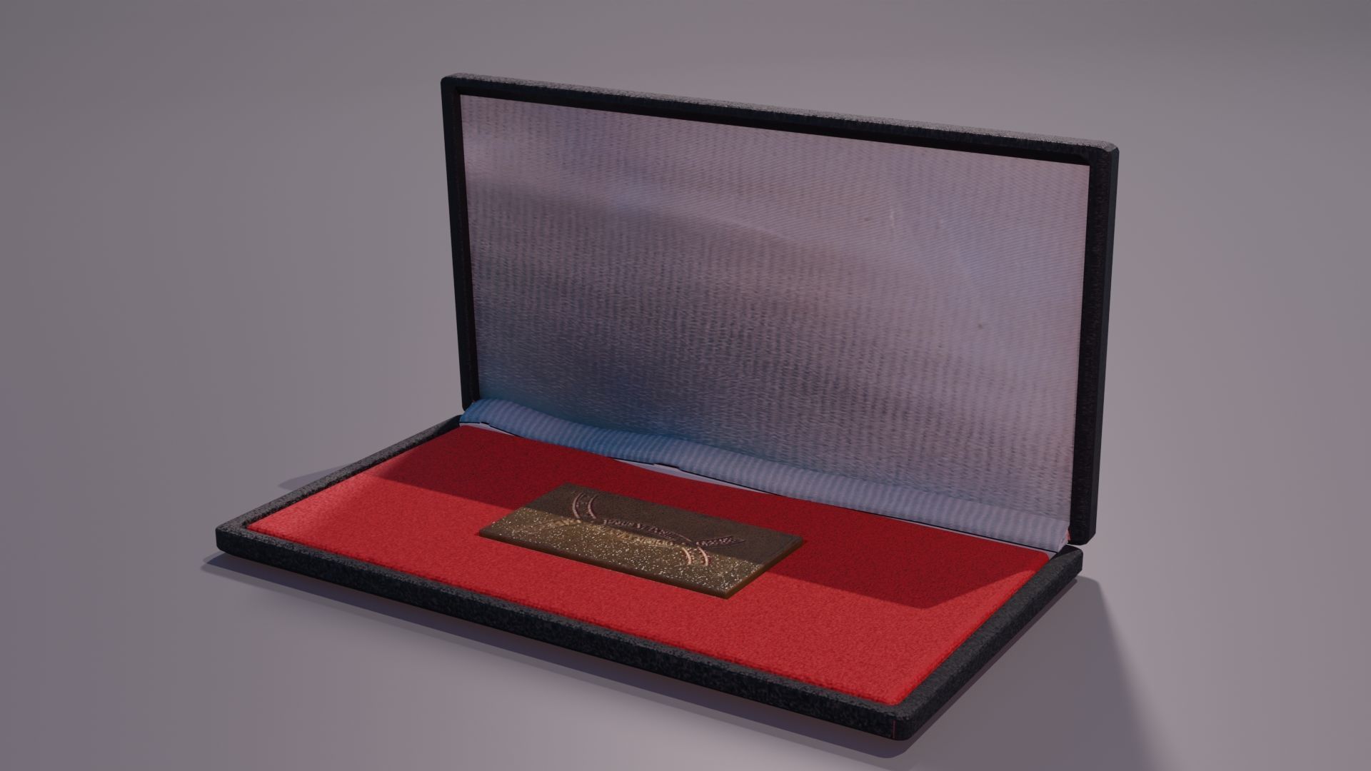 Award Plaque Large Low-poly 3D model_1