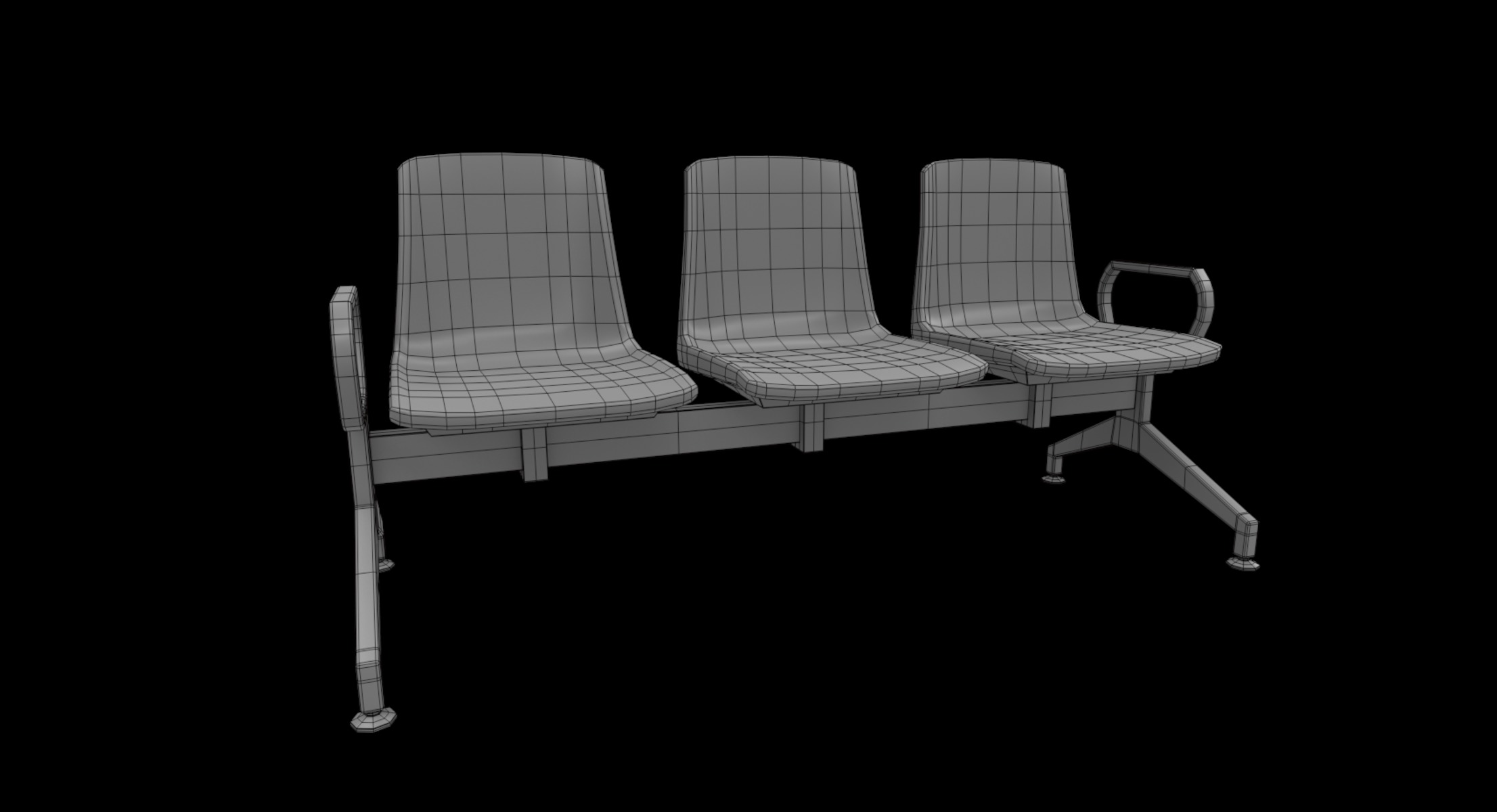 wating chair 3D model_5