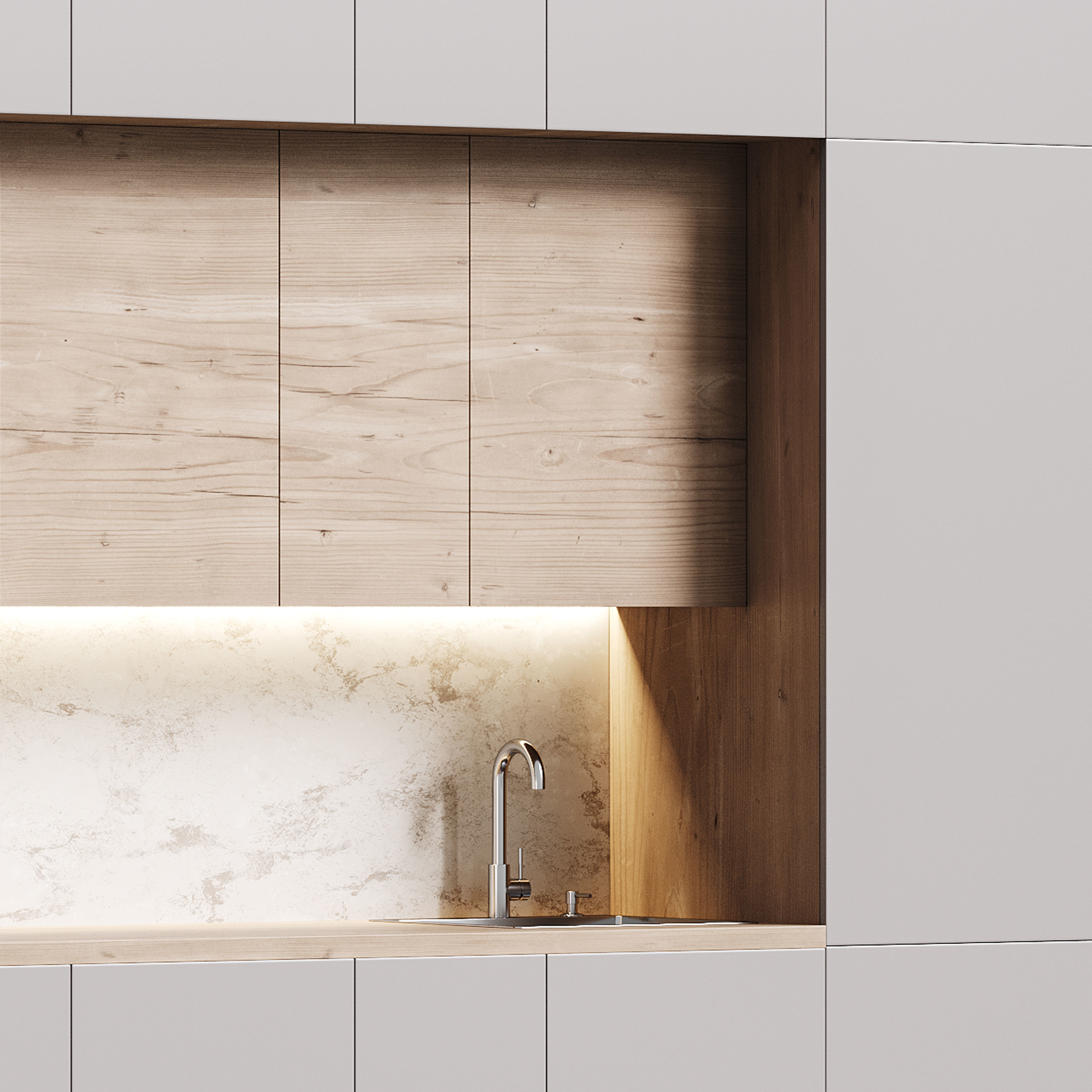 Modern kitchen 02 3D model_12