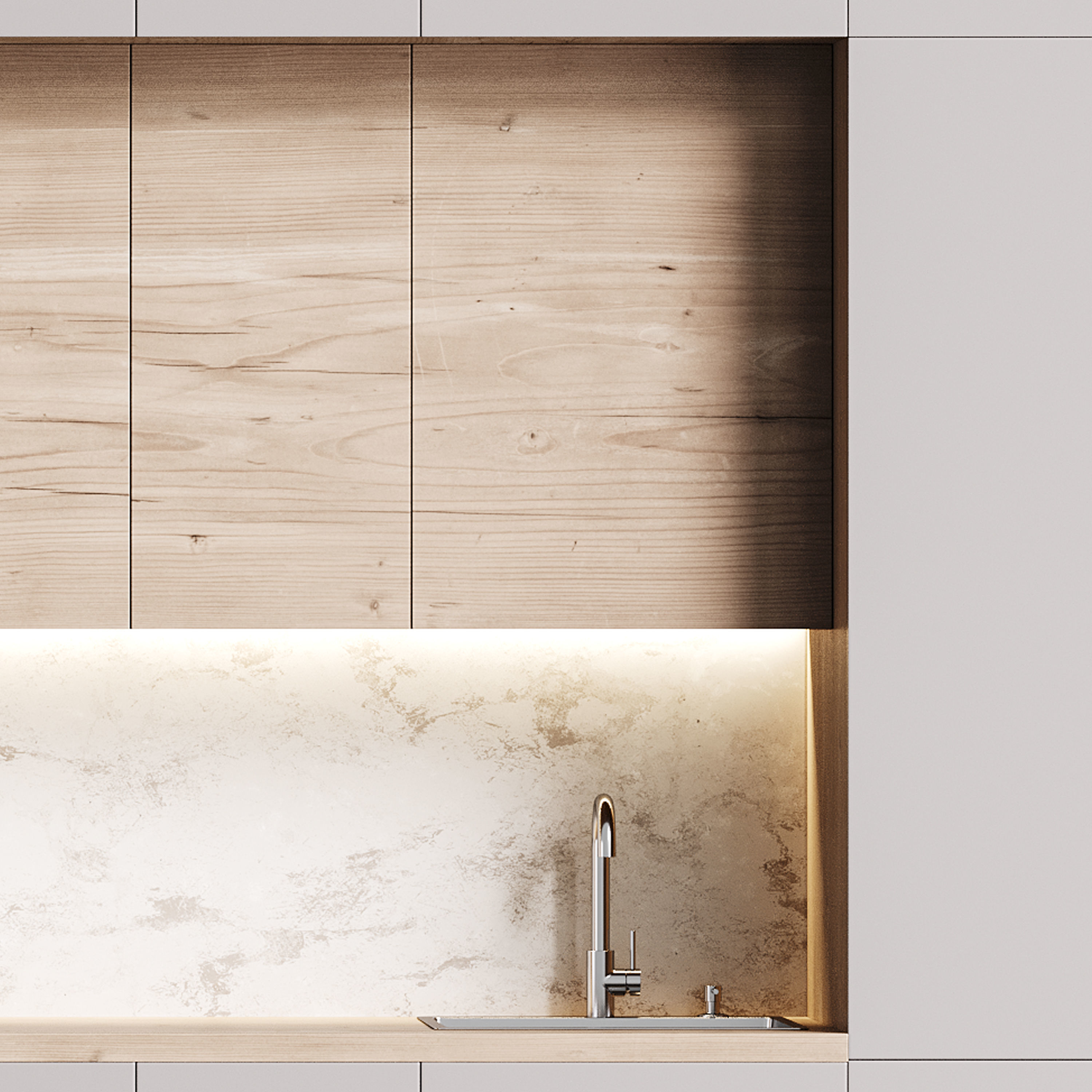 Modern kitchen 02 3D model_11