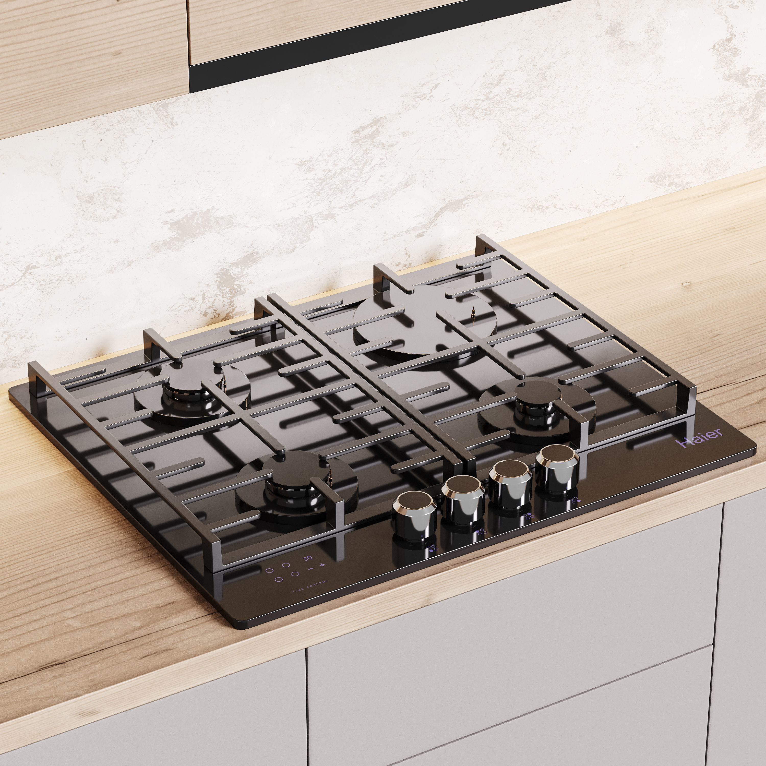 Modern kitchen 02 3D model_6