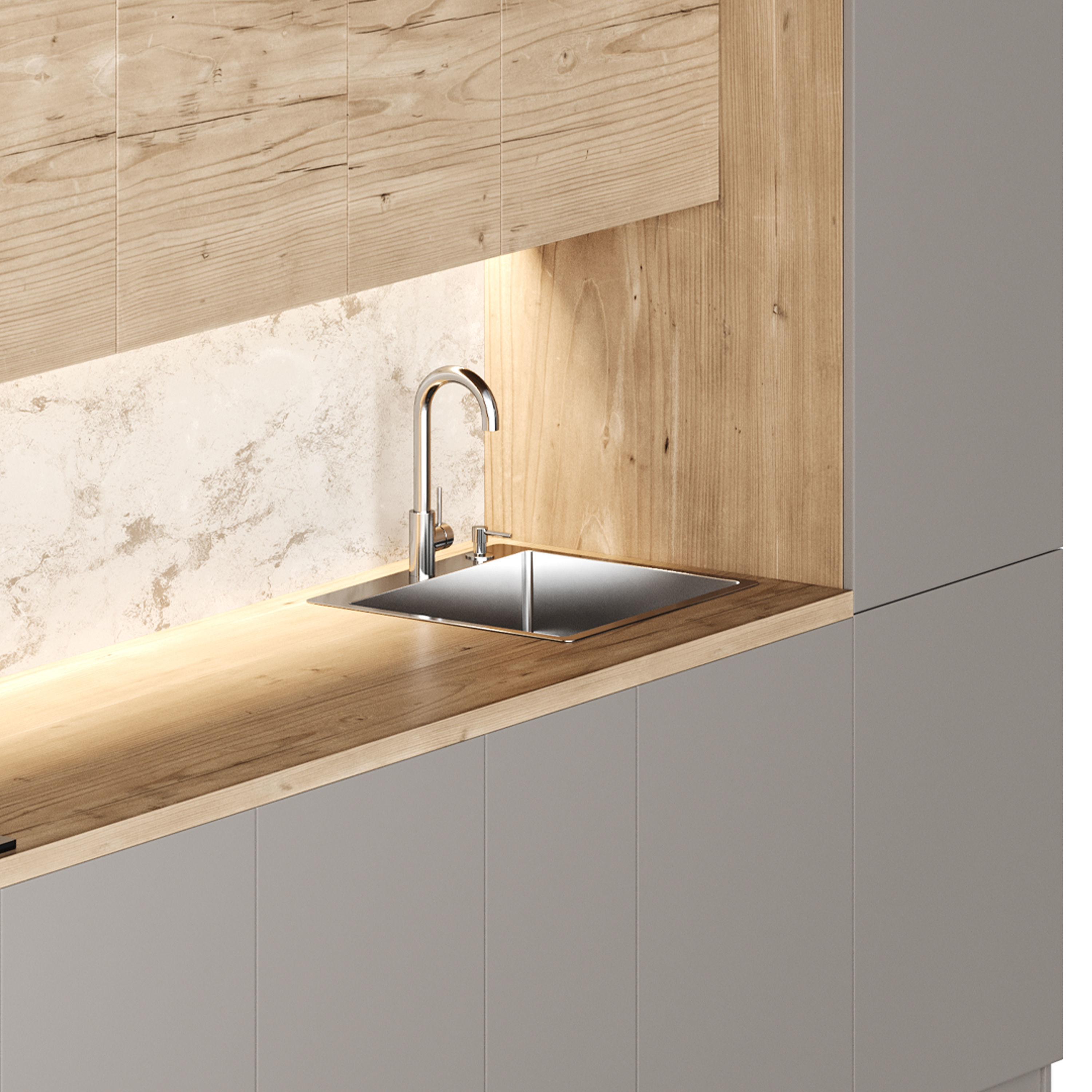 Modern kitchen 02 3D model_13