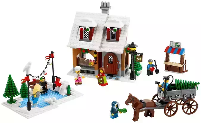 PixelBricks3D - Lego  Winter Village Bakery 3D print model