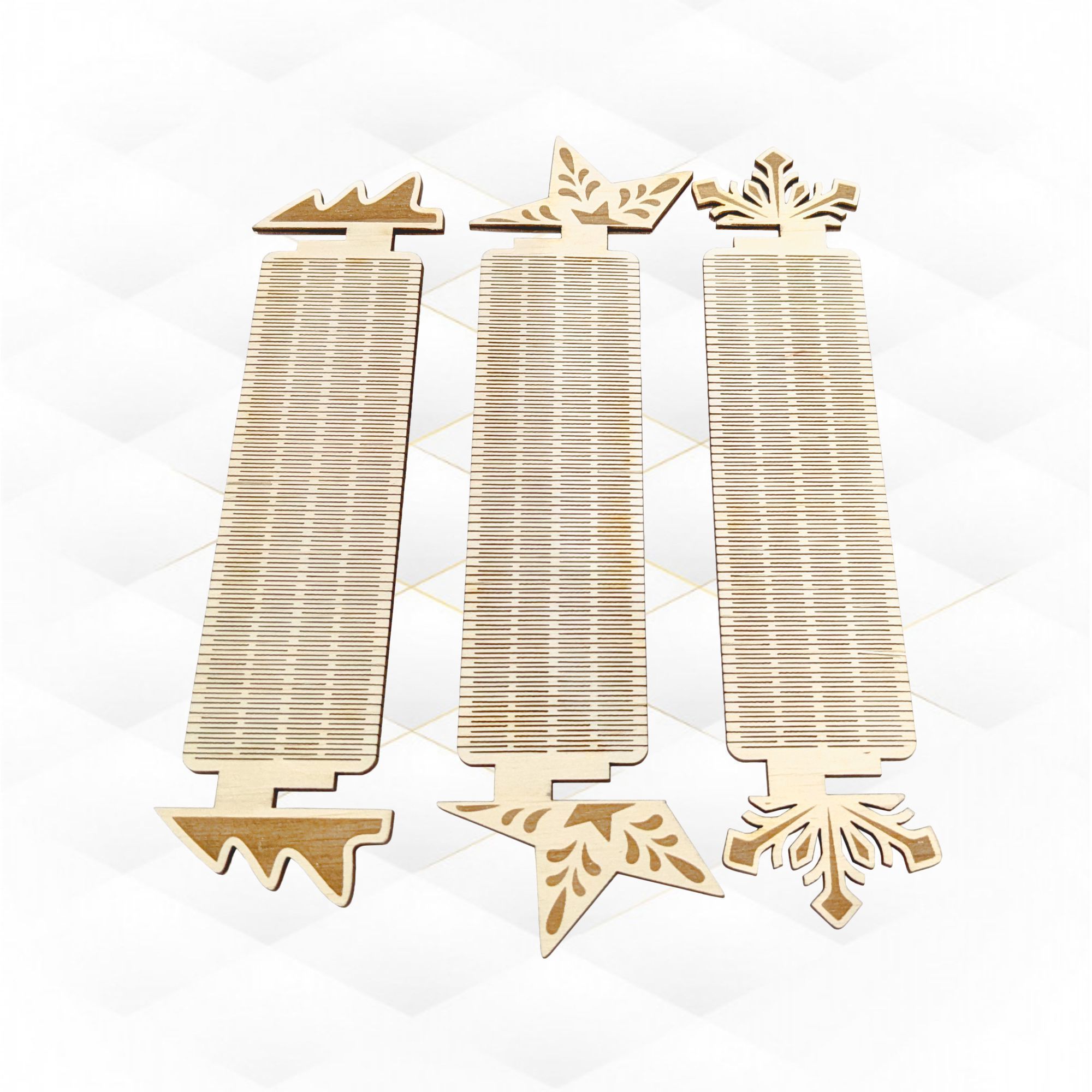 Christmas gift Napkin Holder laser cutting design 3D print model_2