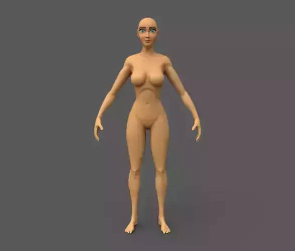 Stylized Female Character Base Model