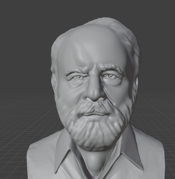 Saul Kripke 3D print model_4