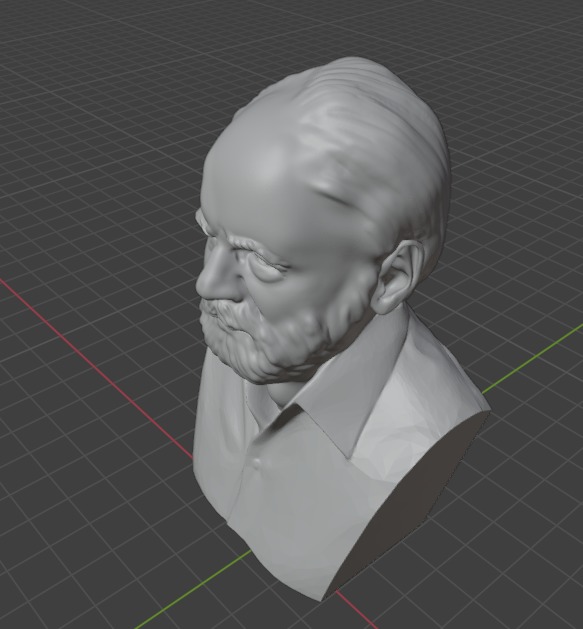 Saul Kripke 3D print model_1