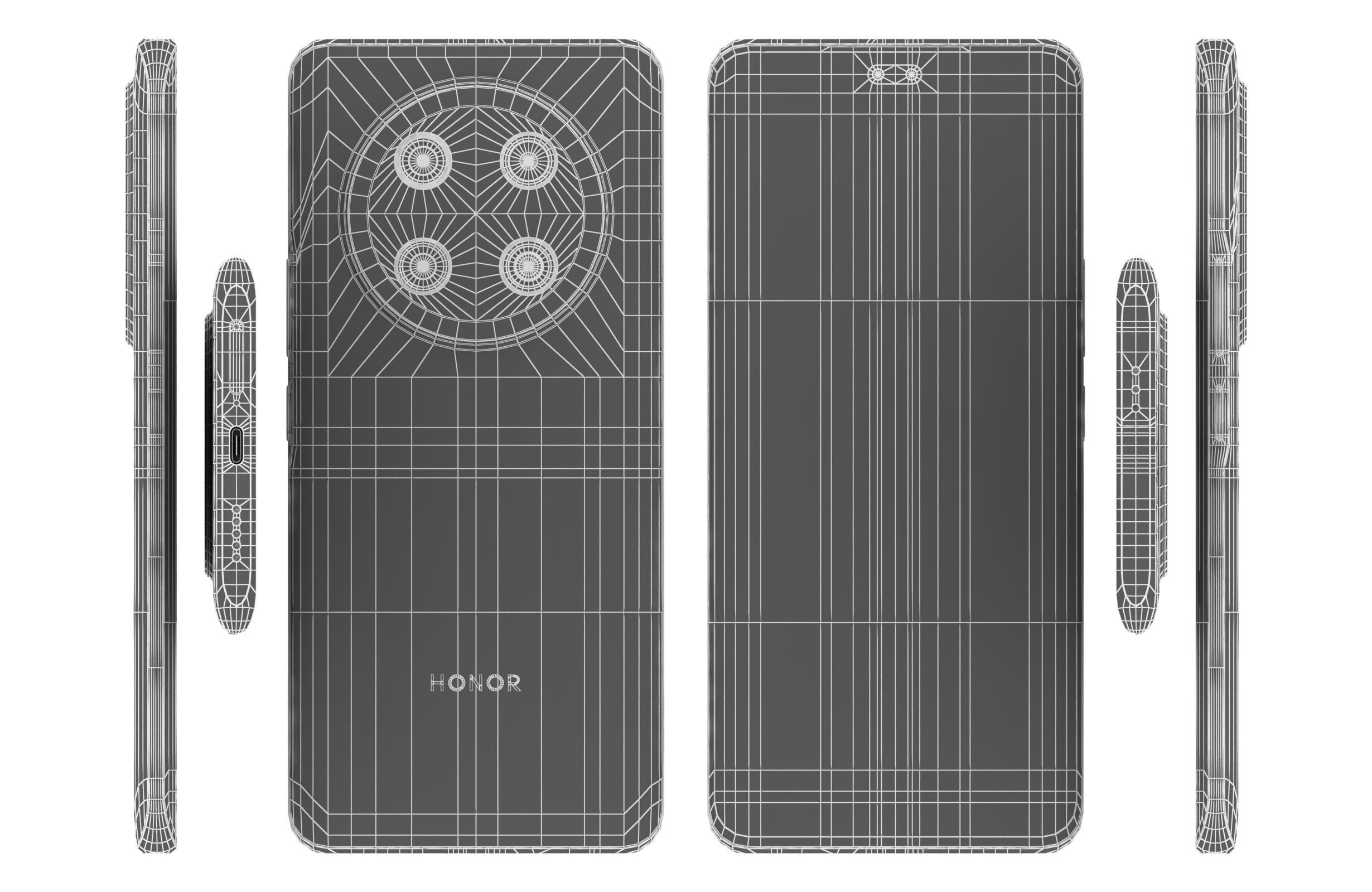 Honor X9C Titanium Purple 3D model_16