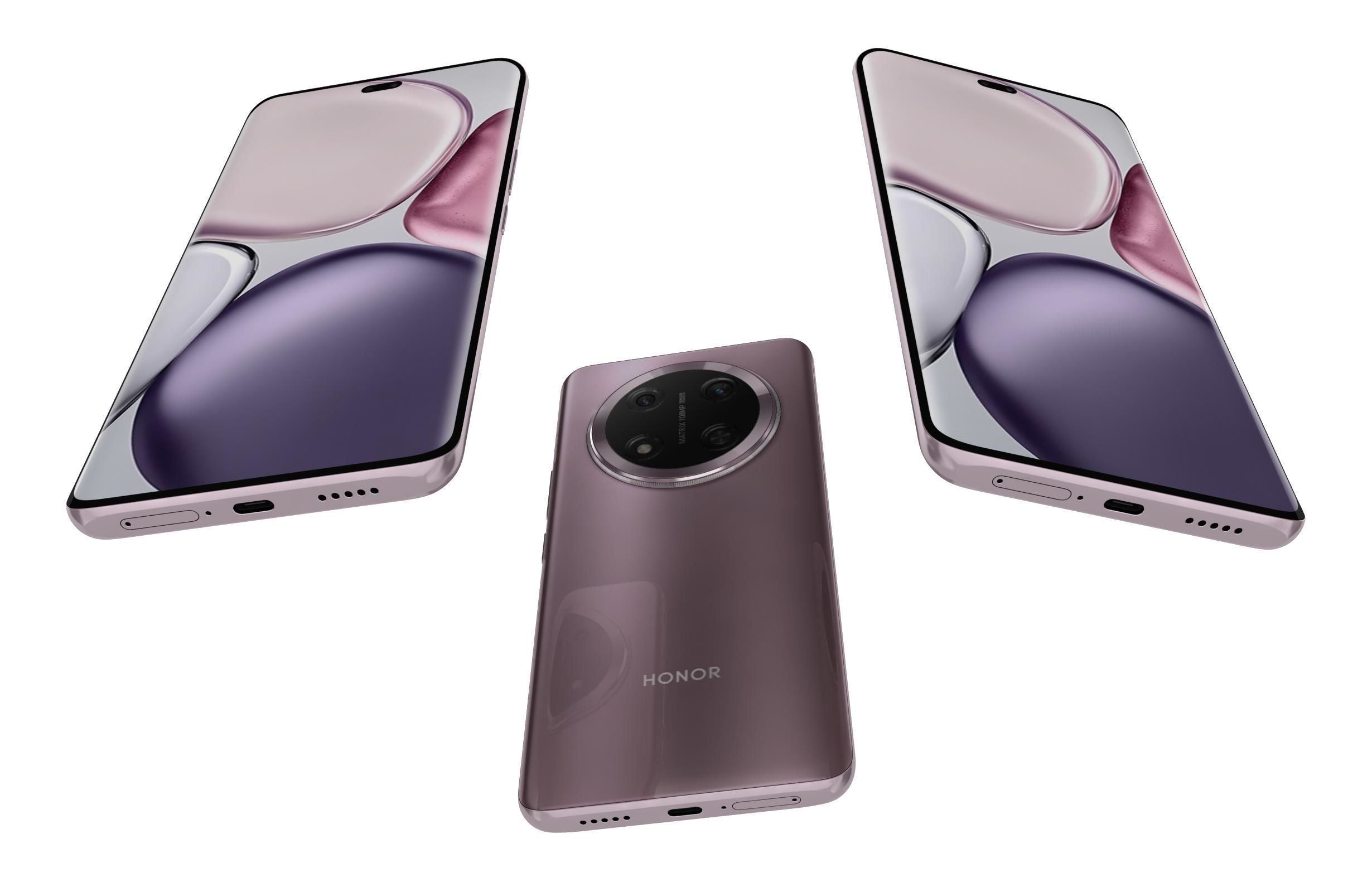Honor X9C Titanium Purple 3D model_2