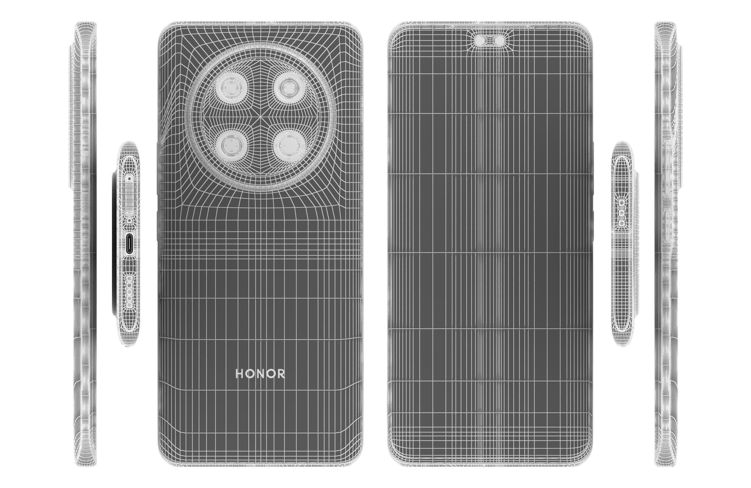 Honor X9C Titanium Purple 3D model_17