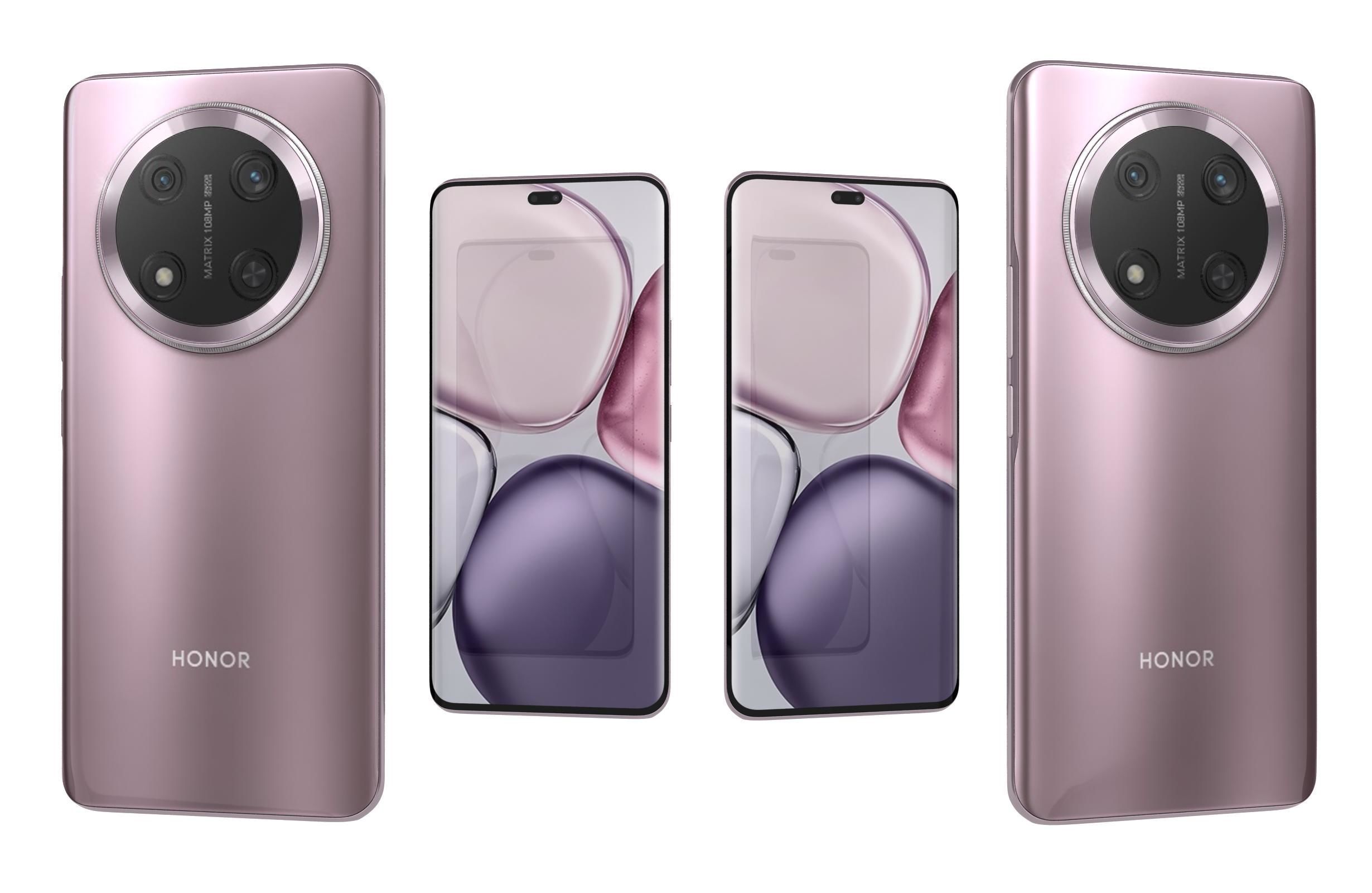 Honor X9C Titanium Purple 3D model_4