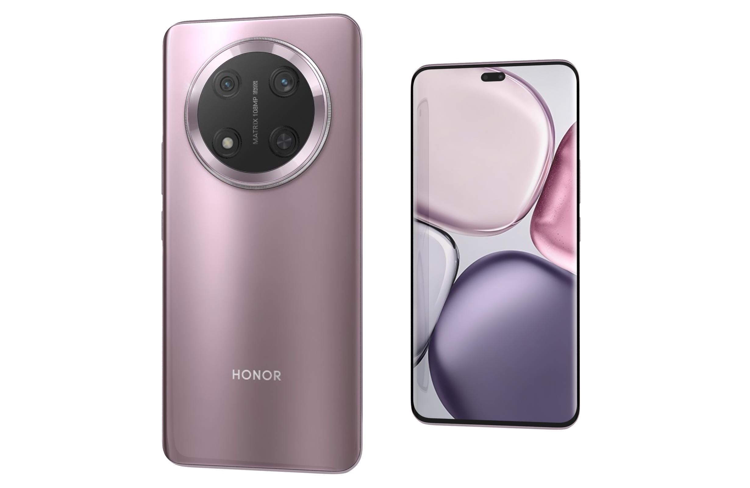 Honor X9C Titanium Purple 3D model_7