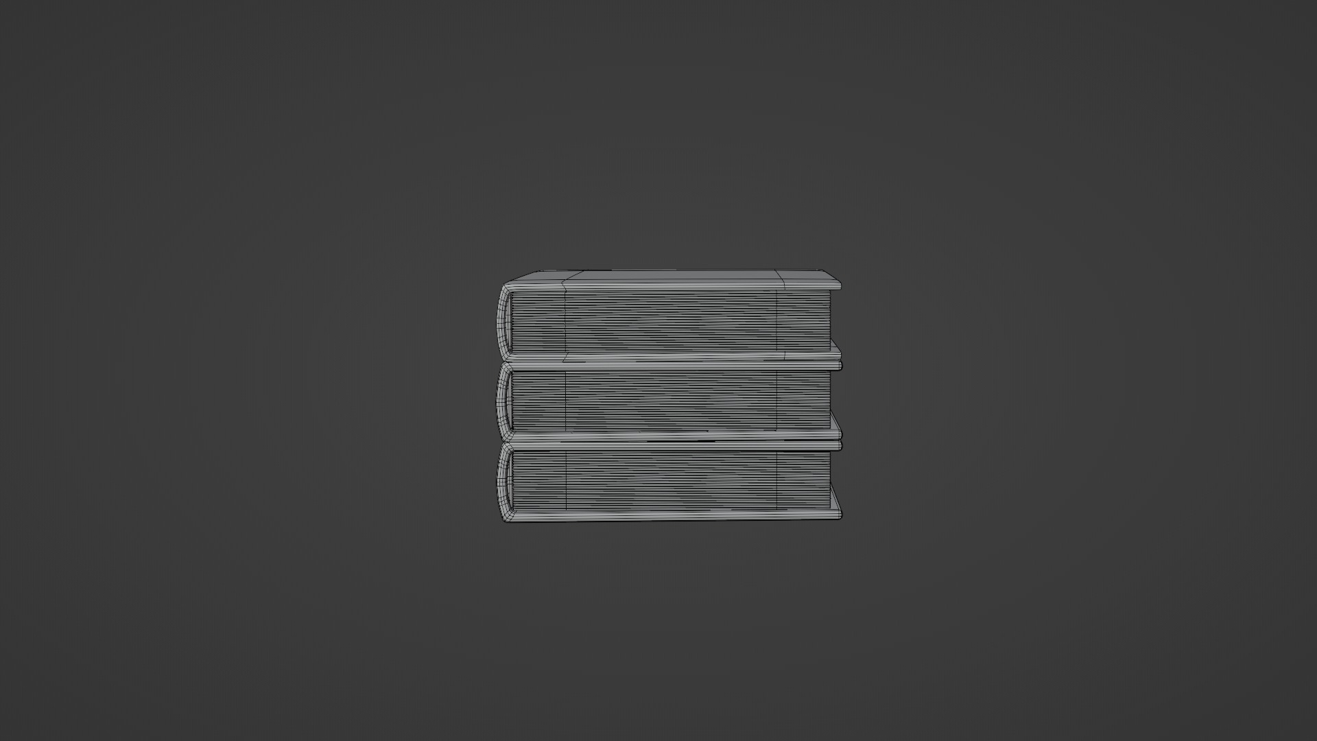Book Stack 2 With Rig 3D model_13