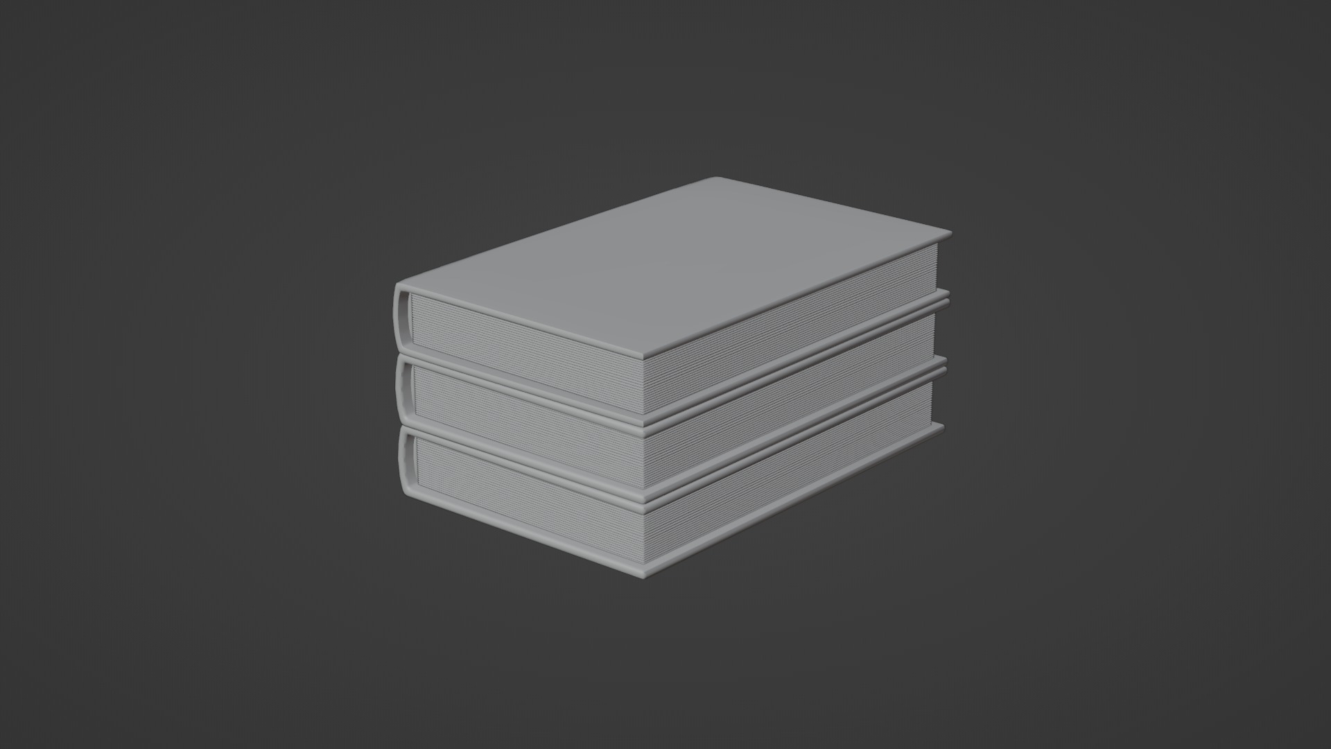 Book Stack 2 With Rig 3D model_6