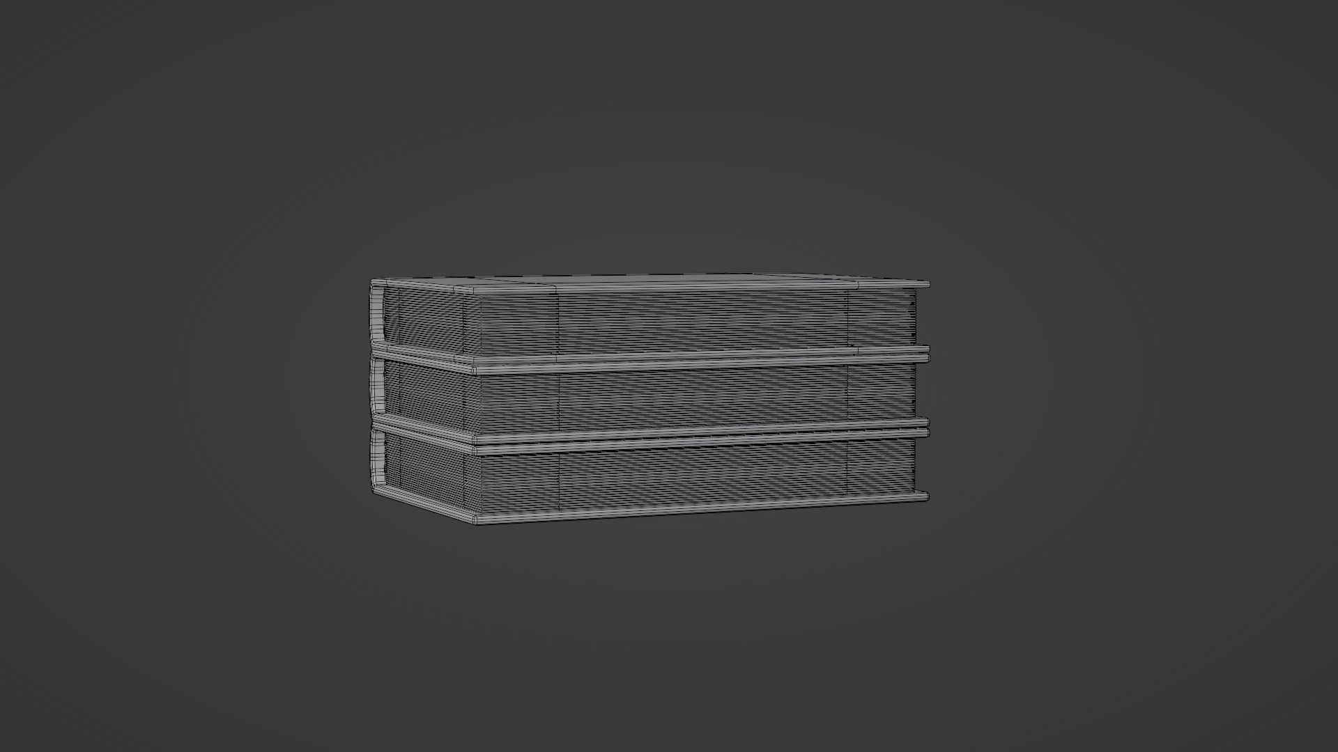 Book Stack 2 With Rig 3D model_15