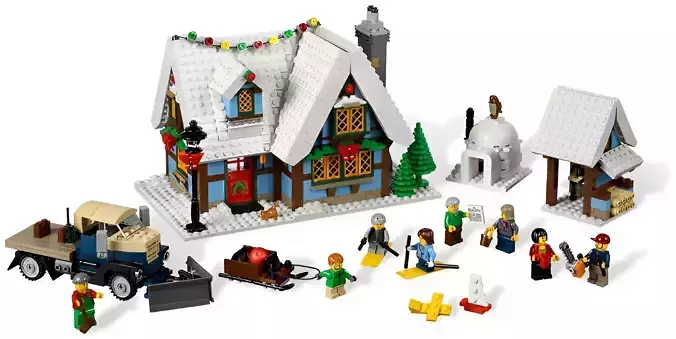 PixelBricks3D - Lego Winter Village Cottage  3D print model