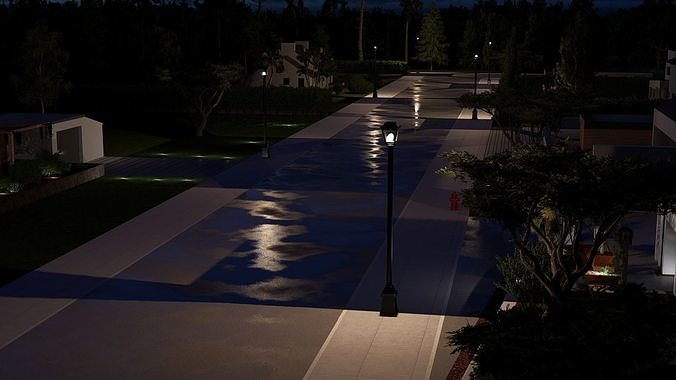 Residential Development Pack 3D model 6