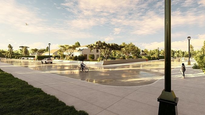 Residential Development Pack 3D model 7