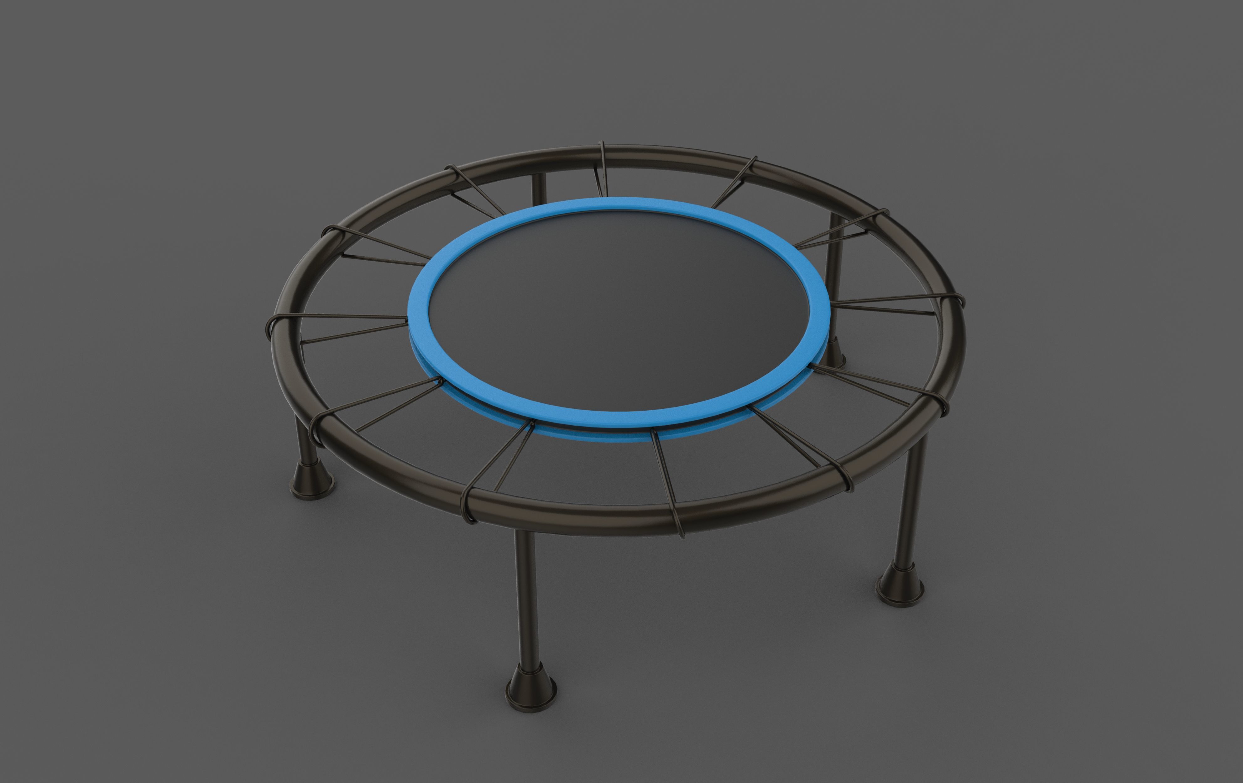 Fitness Rebounder  3D model_4