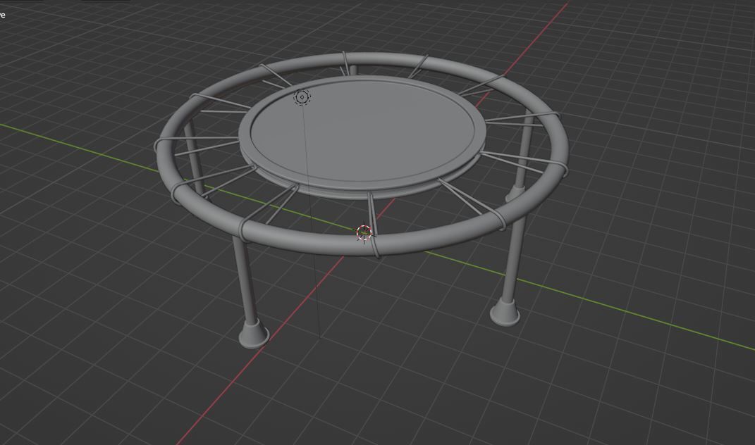 Fitness Rebounder  3D model_11