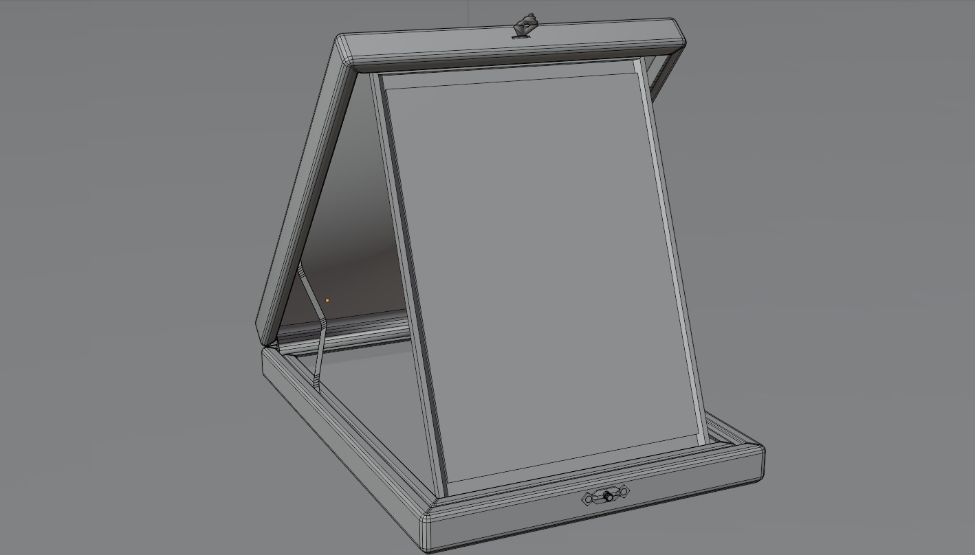 award plaque Low-poly 3D model_3