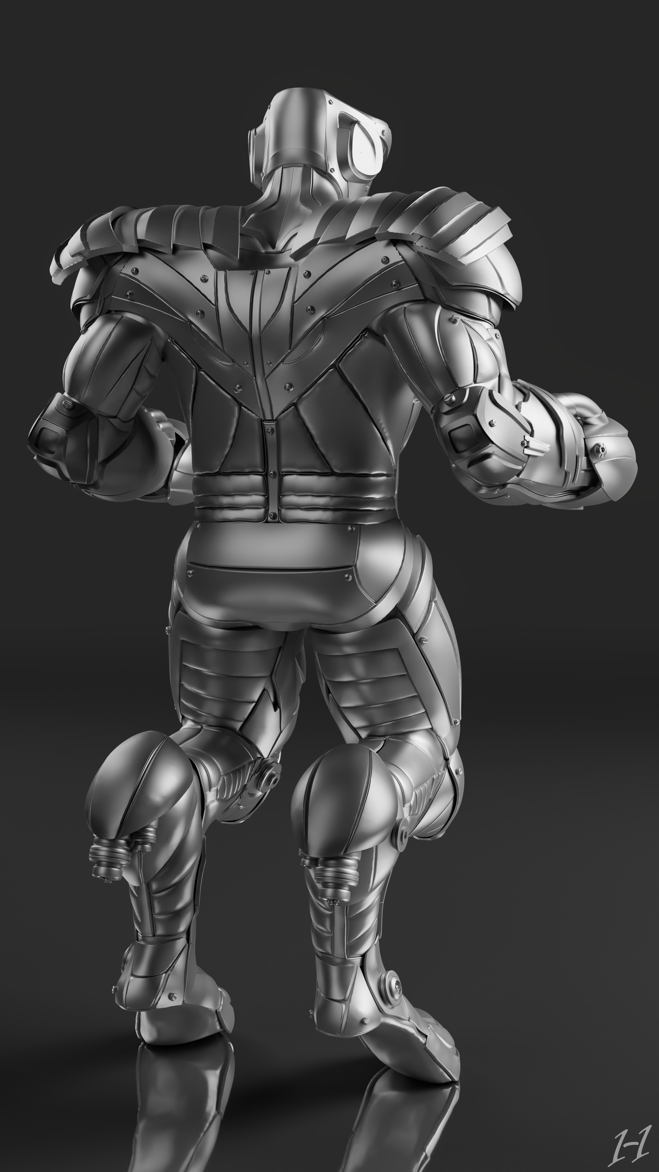 Soldier Robot Character  3D model_3