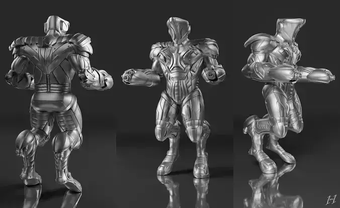 Soldier Robot Character  3D model Soldier Robot Character  3D model