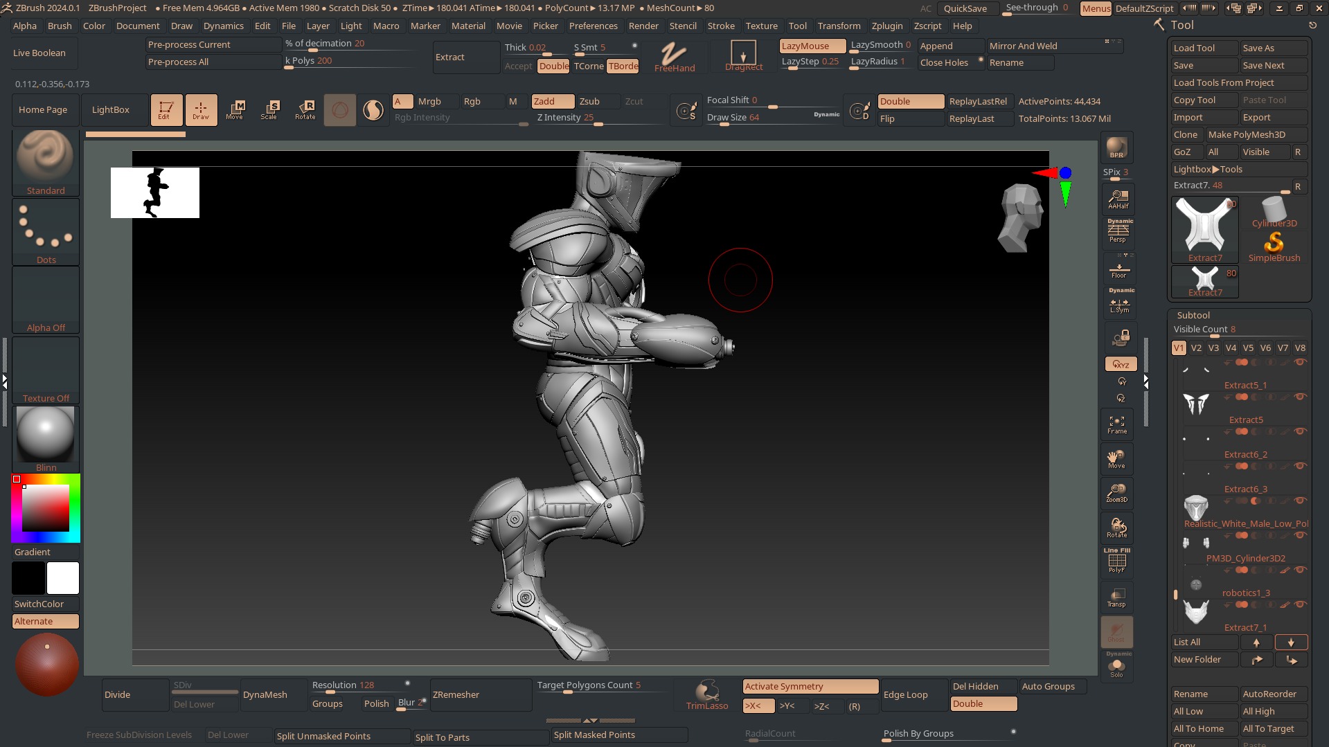 Soldier Robot Character  3D model_9