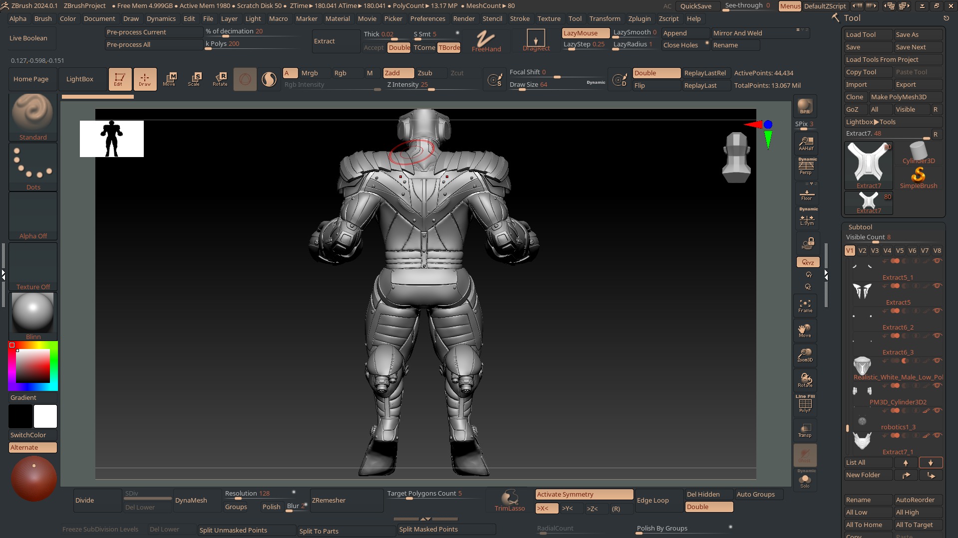 Soldier Robot Character  3D model_8