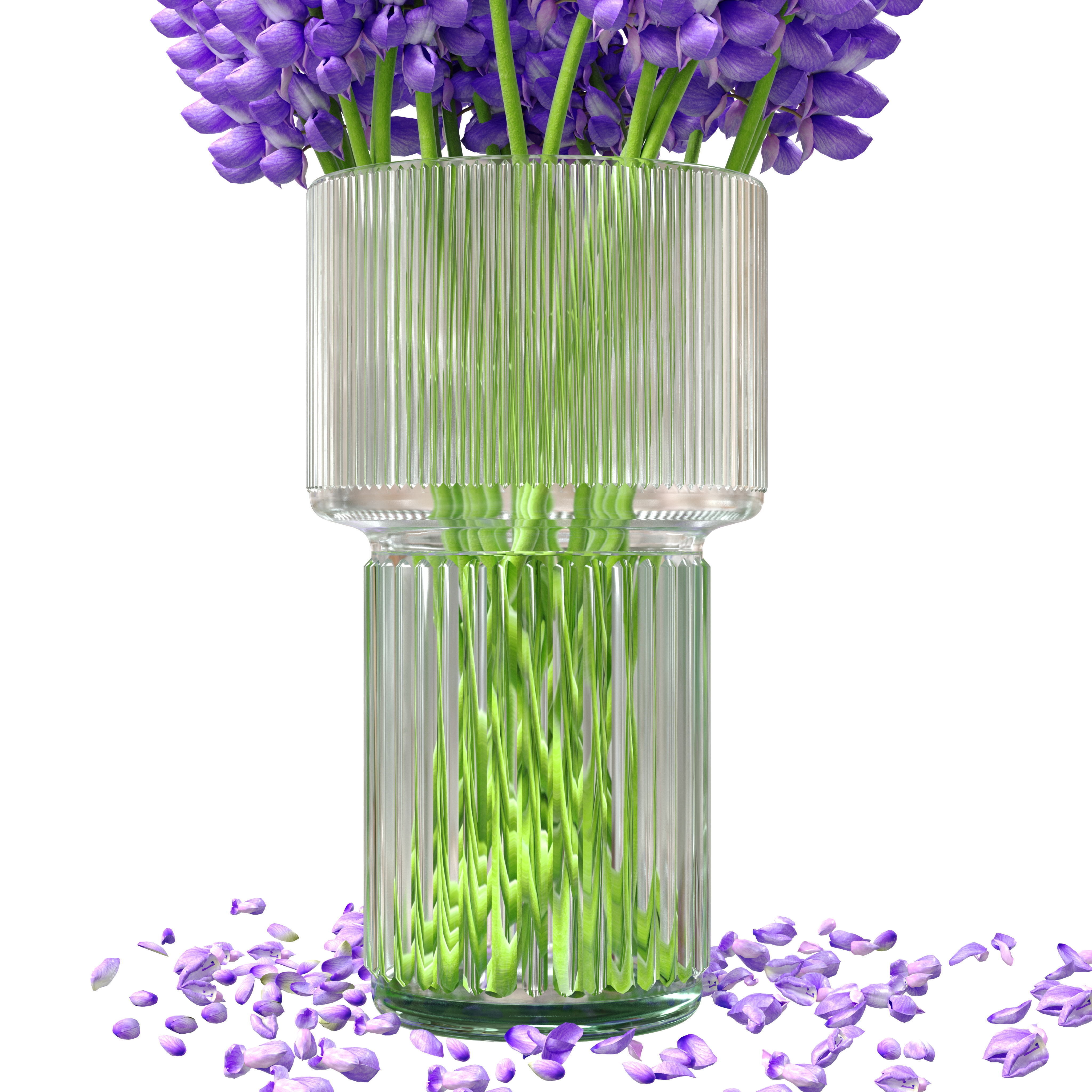 Bouquet of lupinus flowers 3D model_4