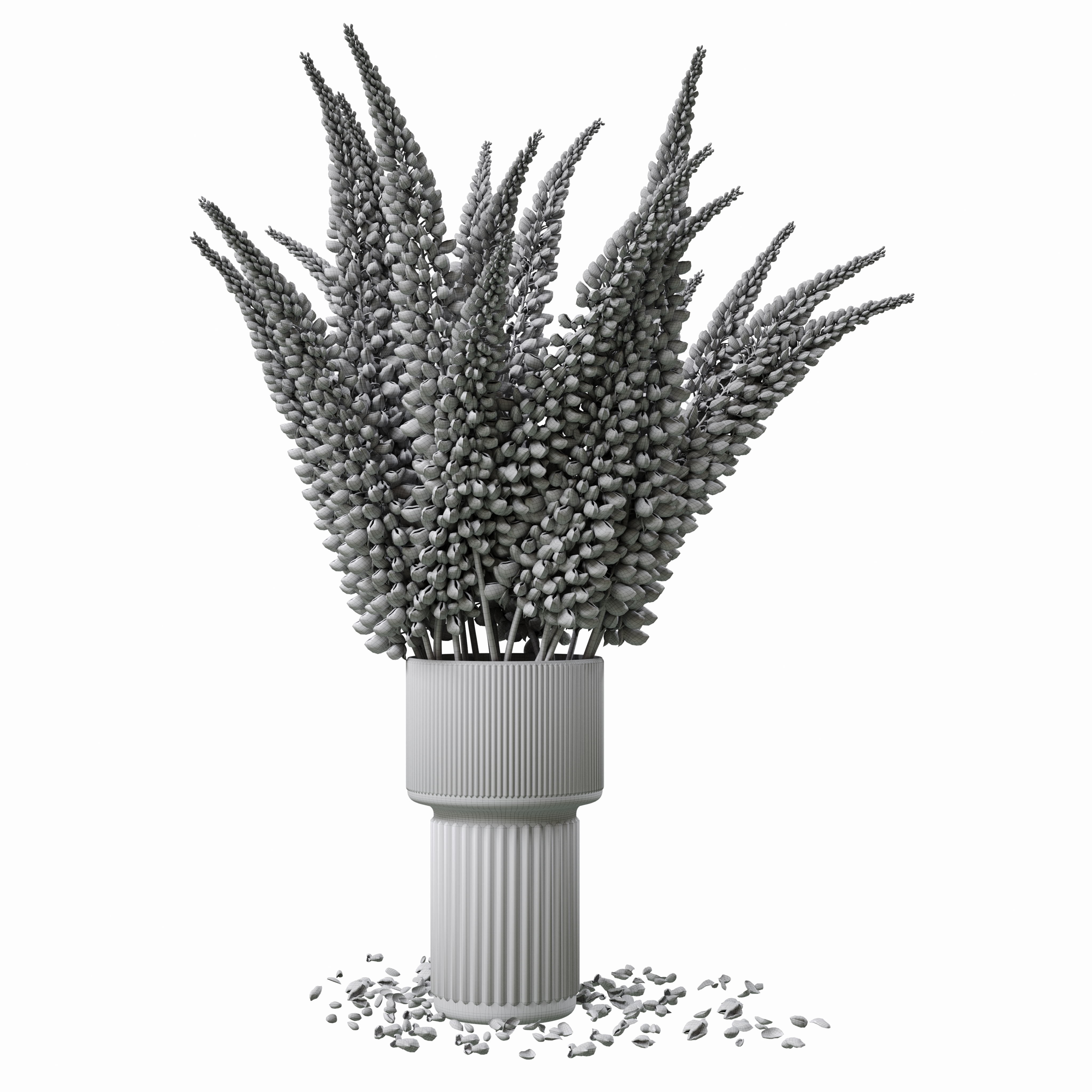 Bouquet of lupinus flowers 3D model_18