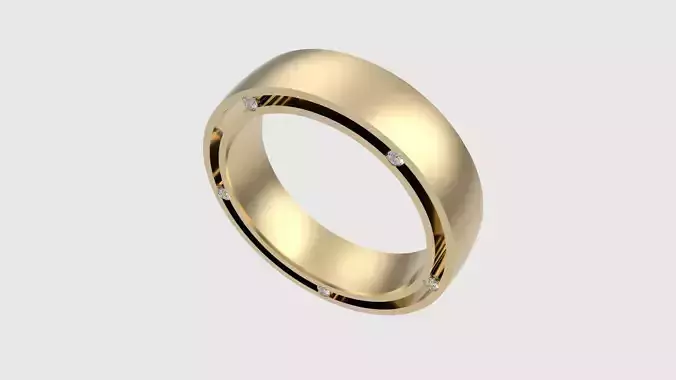 Sleek Band with Inset Gems JDBCo