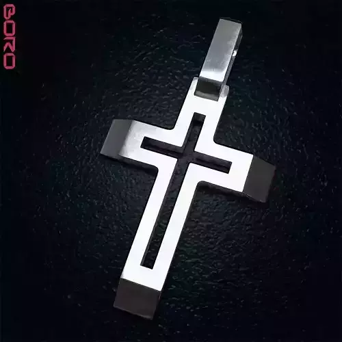 Minimalist cross pendant