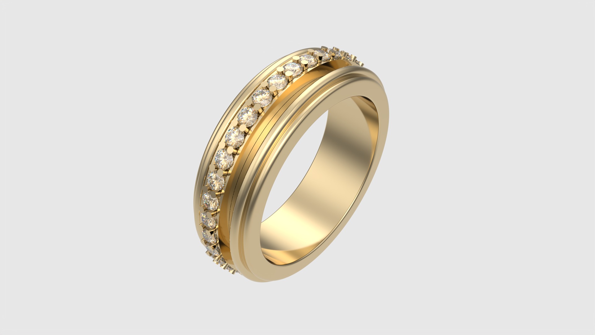 Elegant Rotating Center Ring JDBCo 3D print model_18