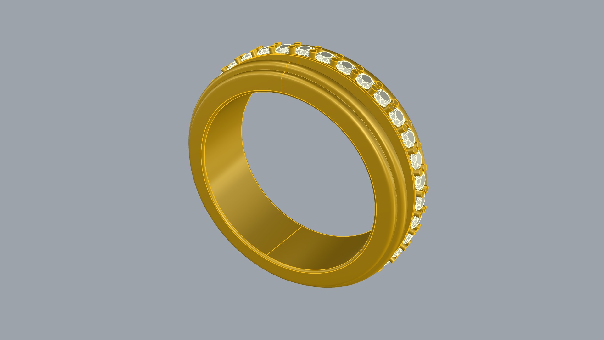 Elegant Rotating Center Ring JDBCo 3D print model_7
