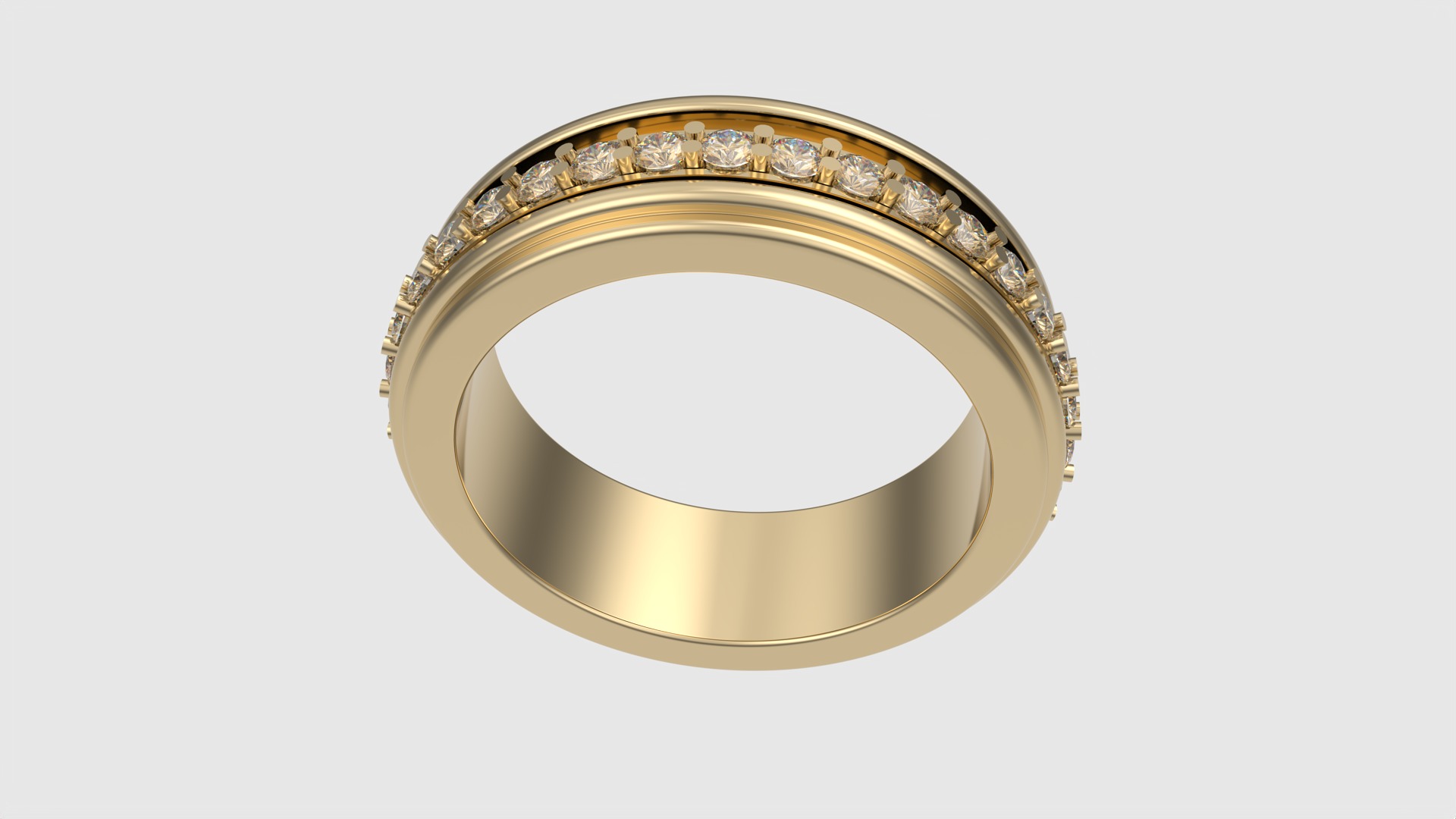 Elegant Rotating Center Ring JDBCo 3D print model_23