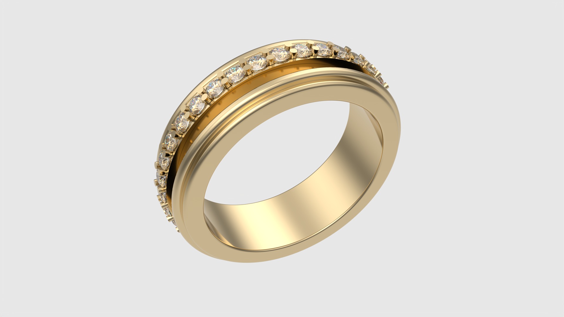 Elegant Rotating Center Ring JDBCo 3D print model_17