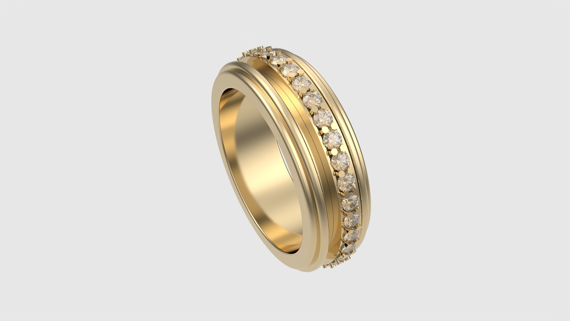 Elegant Rotating Center Ring JDBCo 3D print model_28