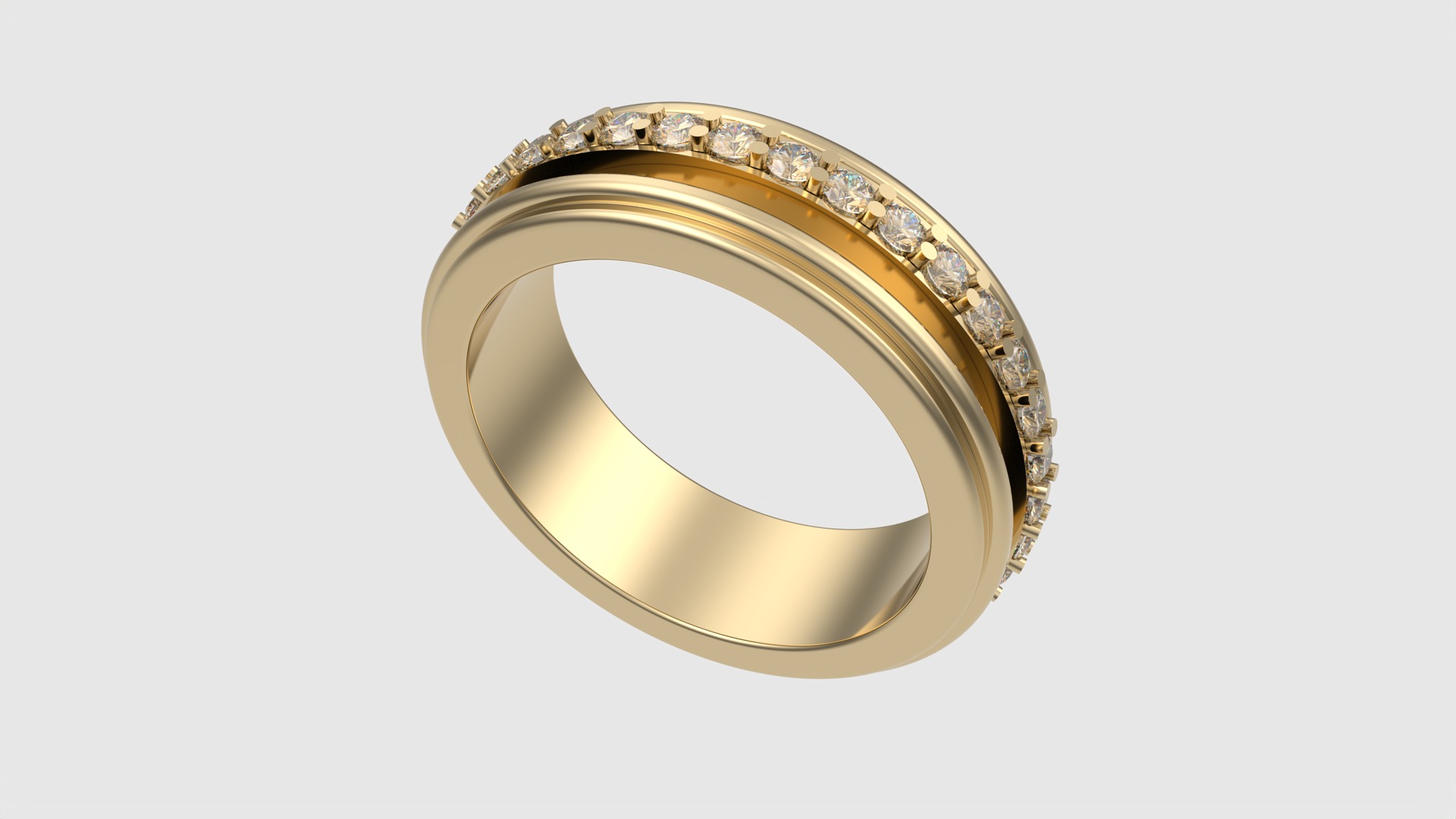 Elegant Rotating Center Ring JDBCo 3D print model_15