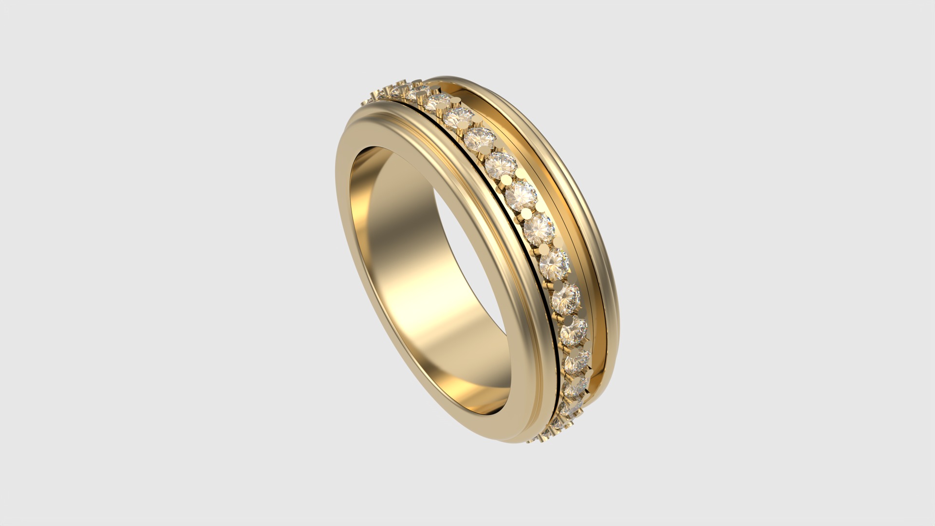 Elegant Rotating Center Ring JDBCo 3D print model_21