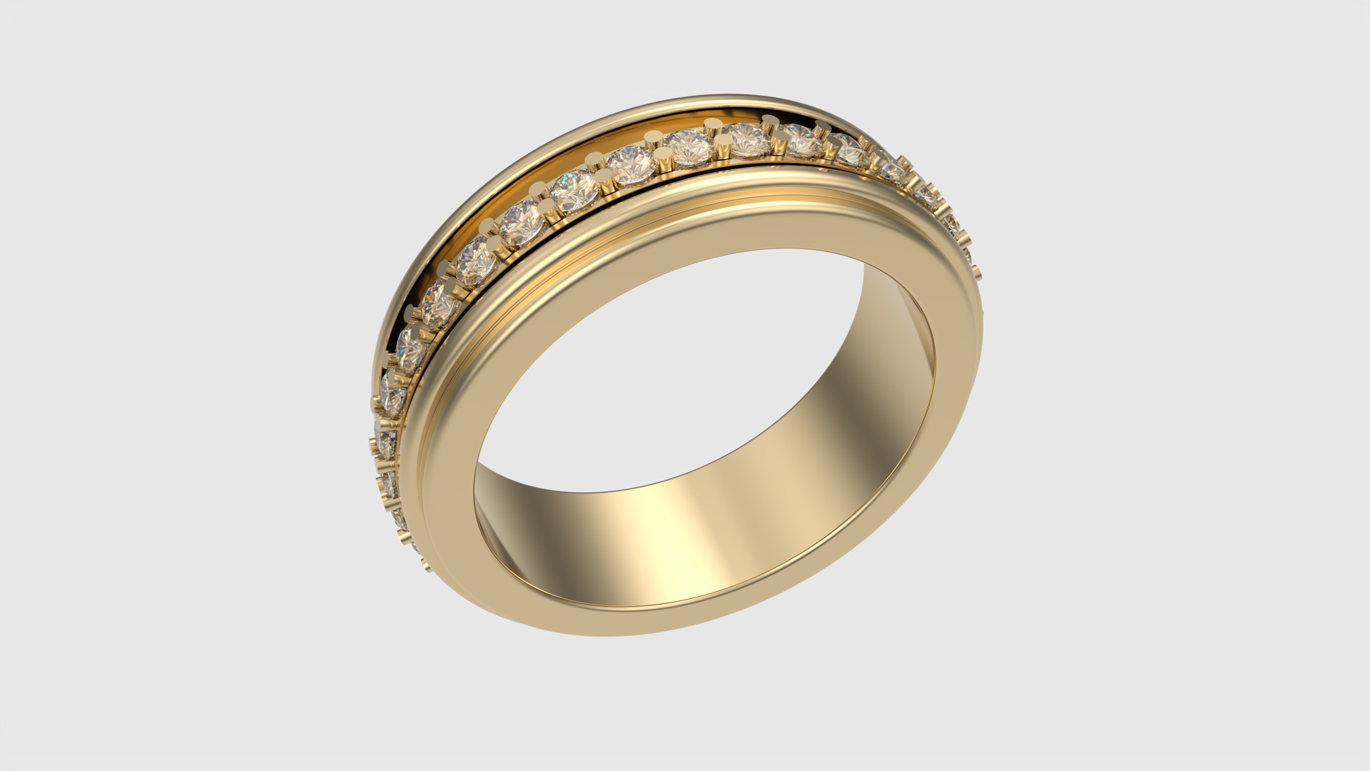 Elegant Rotating Center Ring JDBCo 3D print model_24