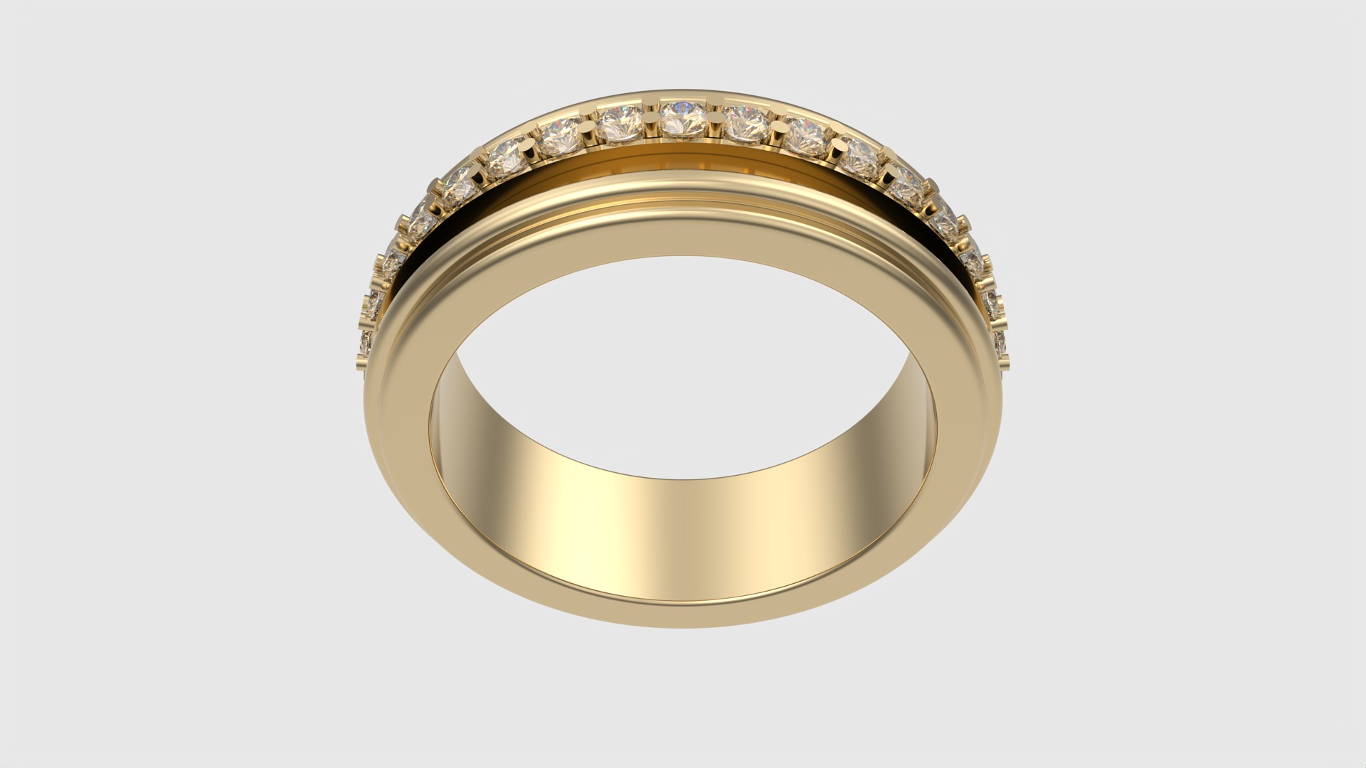 Elegant Rotating Center Ring JDBCo 3D print model_16