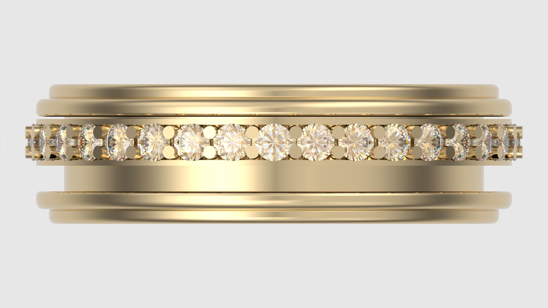 Elegant Rotating Center Ring JDBCo 3D print model_6