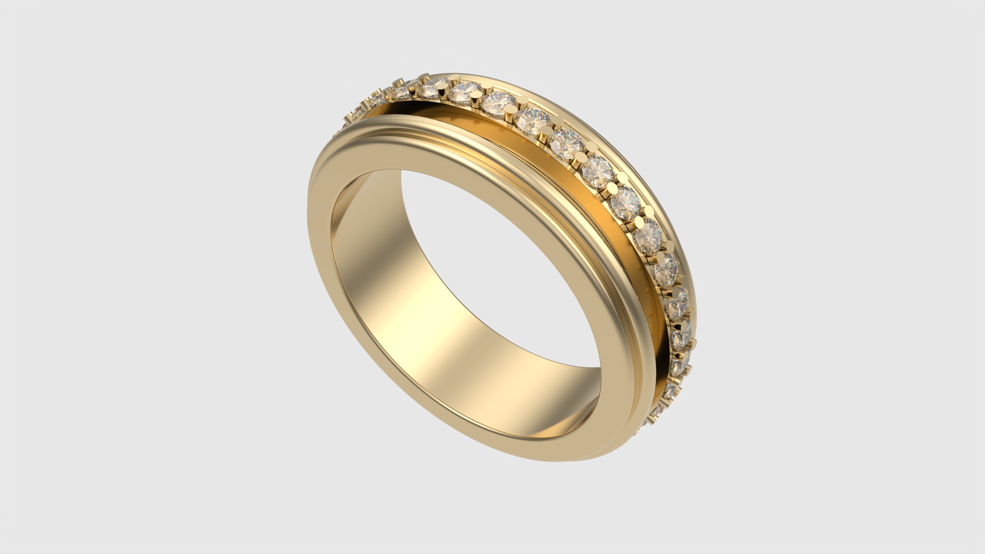 Elegant Rotating Center Ring JDBCo 3D print model_29