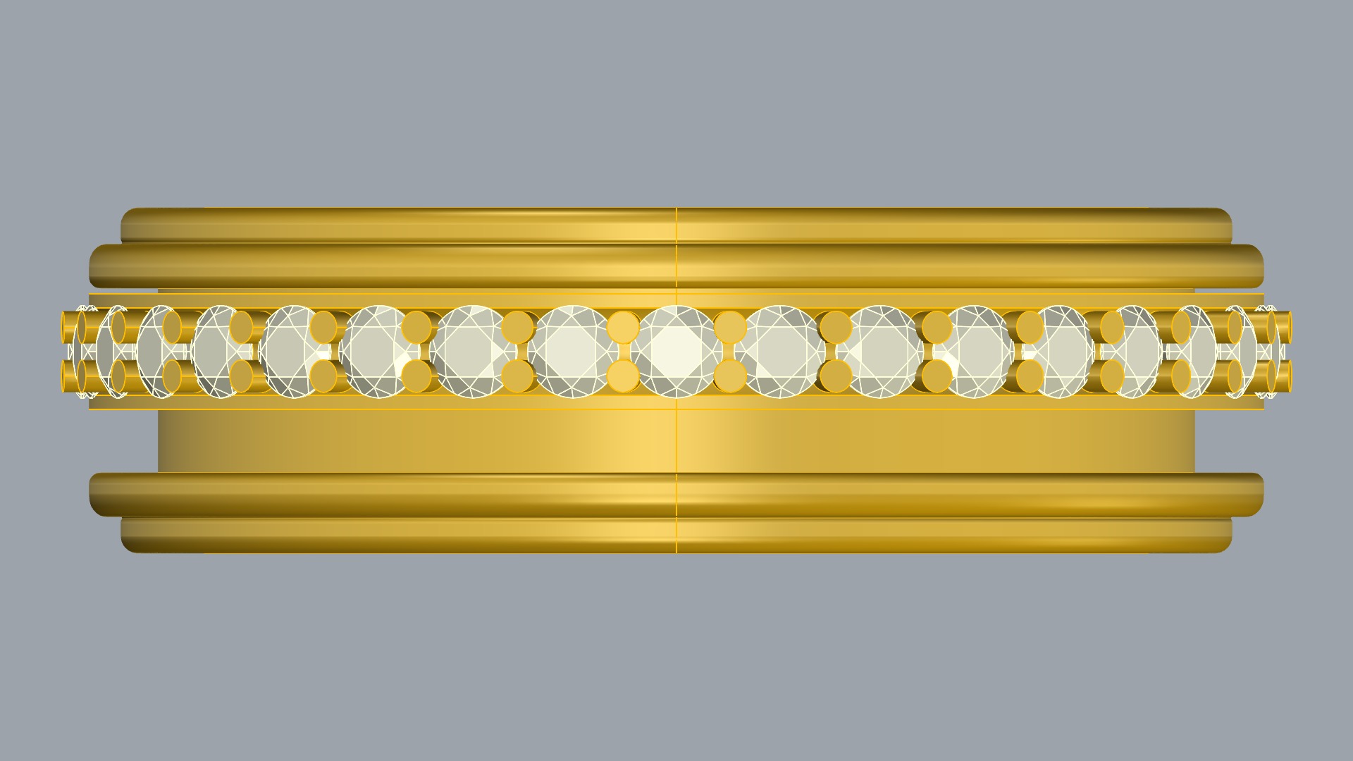 Elegant Rotating Center Ring JDBCo 3D print model_13