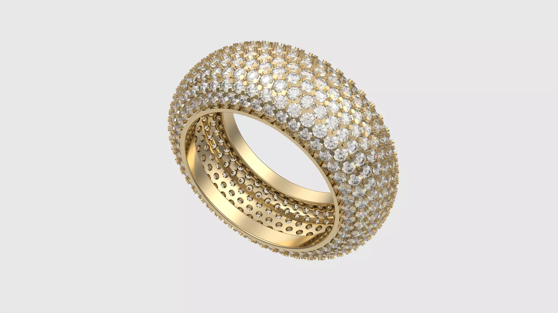 Luxurious Pave Eternity Ring JDBCo 3D print model
