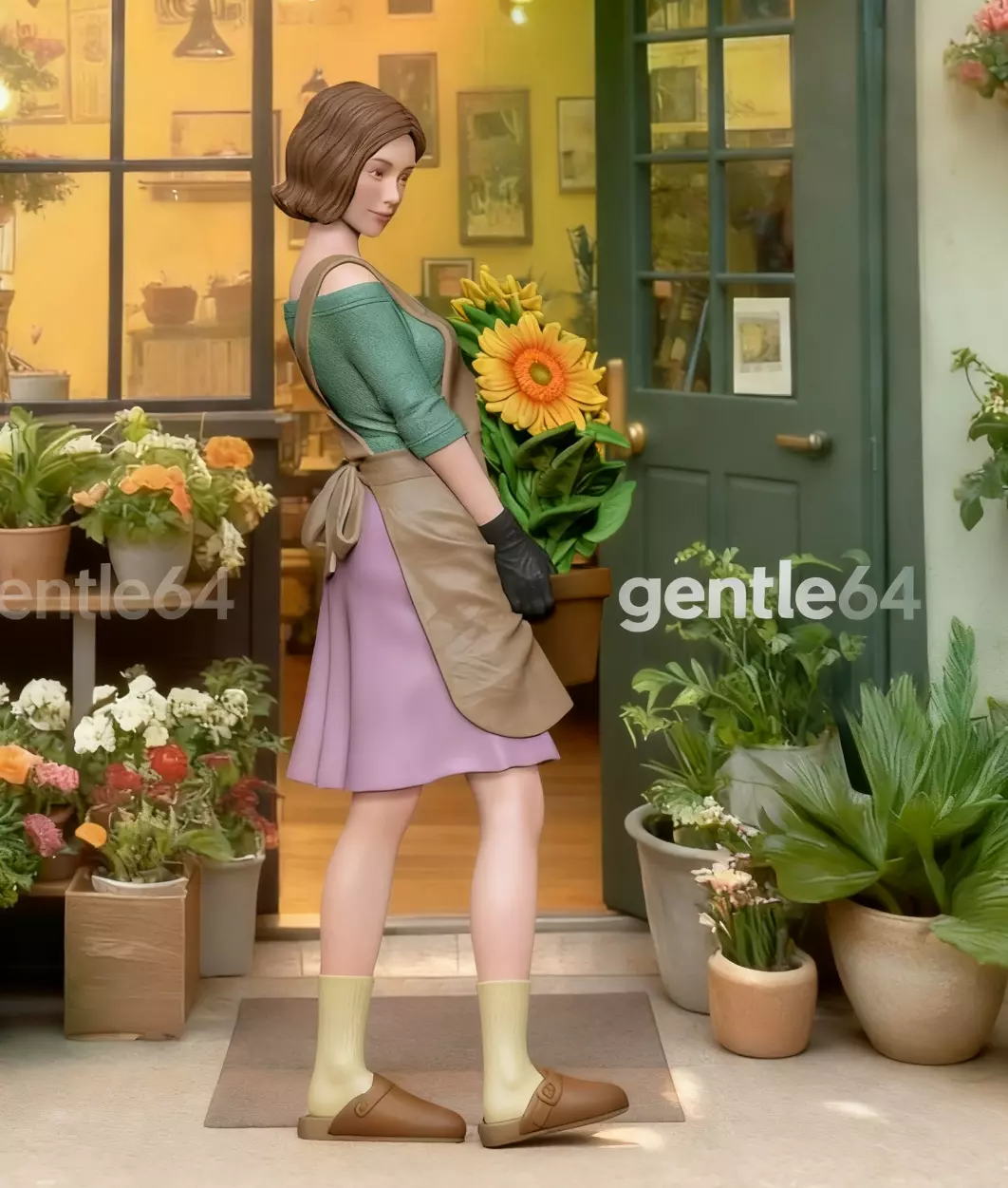 Flower girl 3D print model