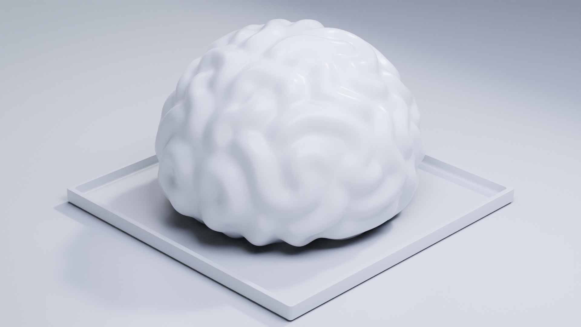 Stylized Human Brain - Project File Blender 3D model_11