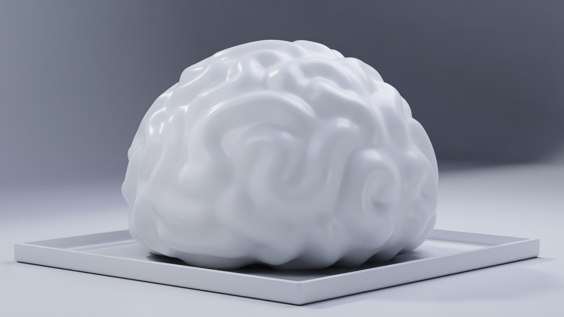 Stylized Human Brain - Project File Blender 3D model_19
