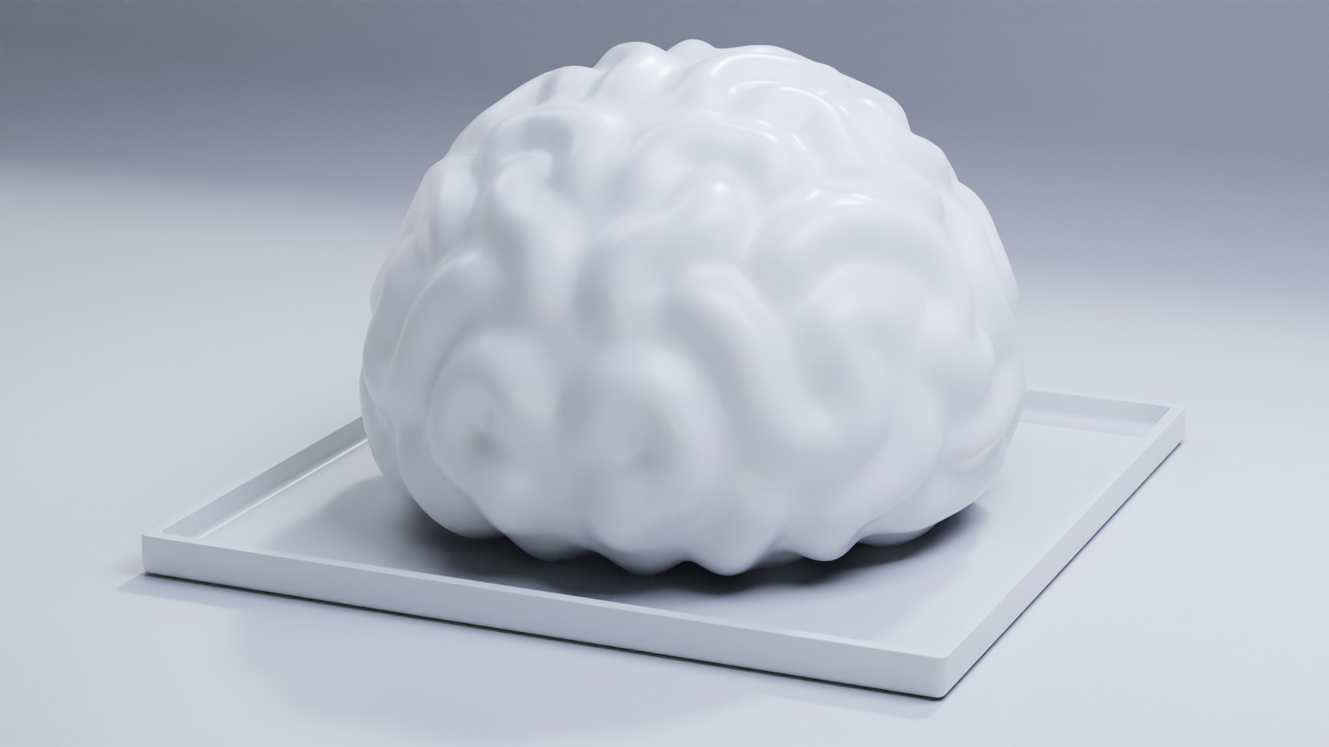 Stylized Human Brain - Project File Blender 3D model_18